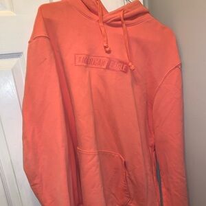 American Eagle Hoodie, unisex, large, coral pink